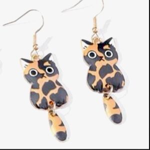 $10🔥 🆕 Kitty Cat Earrings! NEW! Cute Dangling Tail that moves! Puurrfect